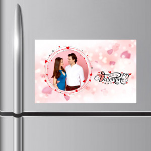 Valentine Wishes Personalized Fridge Magnet