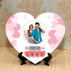 Forever Love Personalized Heart Shape Frame