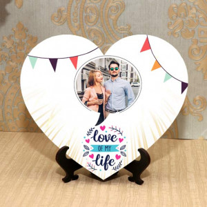 Personalized Love of My Life Heart Frame