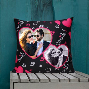 You make me Smile Personalized Cushion