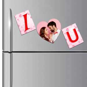 Personalized I Love You Fridge Magnet Set