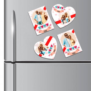 Personalized Love U Fridge Magnet set