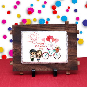 Valentine Day Wishes Tile for Couple