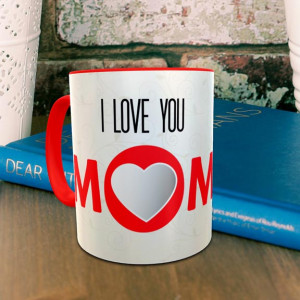I Love U Mom Personalized Mug