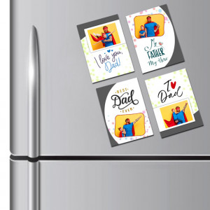 Personalized Fridge Magnet Set for Father