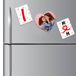 I Love Mom Fridge Magnet Set for Mother