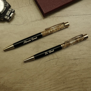 Personalized Gold Finish Pen set