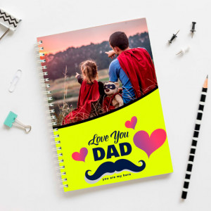 Personalized Love You Dad Notebook