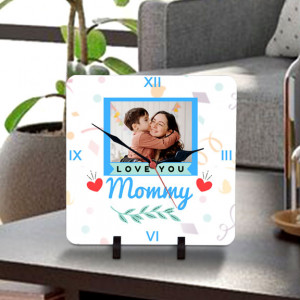 Love you Mommy Personalized Table Clock