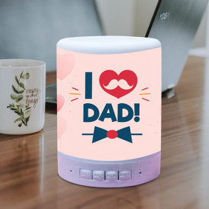 I Love Dad Personalized Touch Lamp BT Speaker
