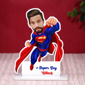 Personalized Super Boy Caricature