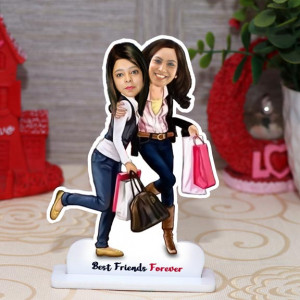 Best Friends Forever Personalized Caricature