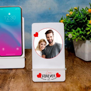 Personalized Love Forever Mobile Stand