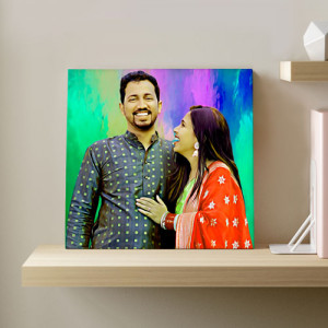 Digital Painting Canvas Wall art for Couples