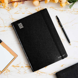 Personalized Black Diary Pen Combo set