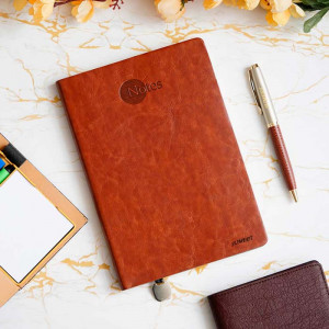 Personalized Brown Diary Pen Combo set