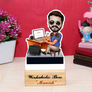 Workaholic Boss Personalized Caricature