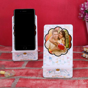 Happy Raksha Bandhan Personalized Mobile Stand