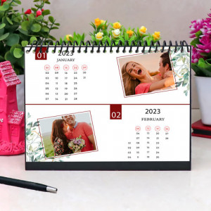 Turquoise Blue Personalized Calendar