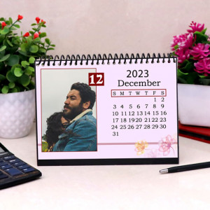 Personalized Floral Print Calendar