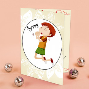 Sorry My Love Personalized Greeting Card