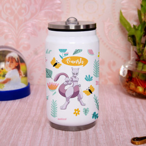 Personalized Flower Theme Can Bottle