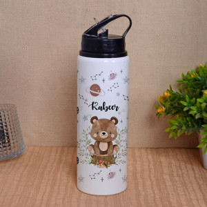 Personalized Space theme Sipper Bottle