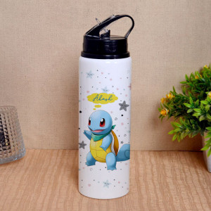 Personalized Star Print Sipper Bottle