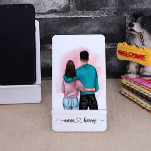 Personalized Couple Mobile Stand