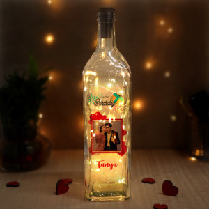 Personalized Happy Birthday Bottle Lamp