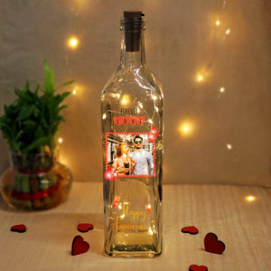Personalized Forever Love Bottle Lamp
